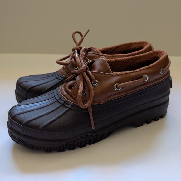 NEW Sperry Top Sider Brown Heron Duck Boots Women’s Size 7 - Picture 1 of 16